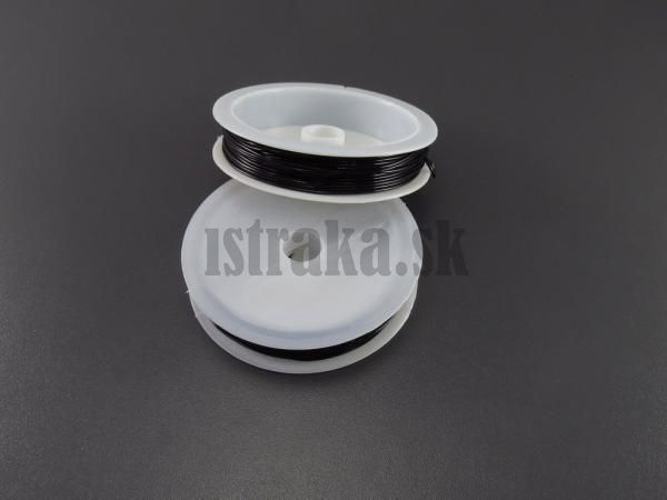 Silon elastick 1mm ierny pulka 4m