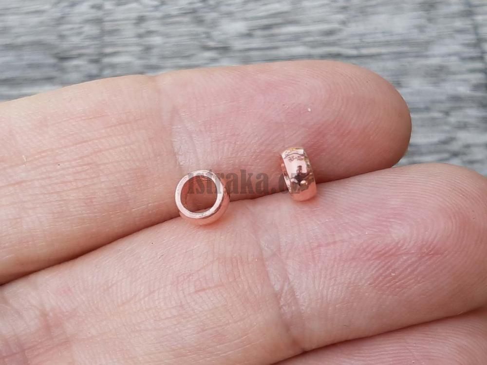 Korlek rondelka 5x2mm Ag925 hladk pozlacen rovm zlatem