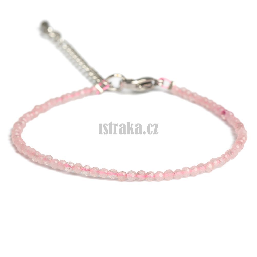 Náramek z růženínu 2-3mm Náramek z růženínu 2-3mm