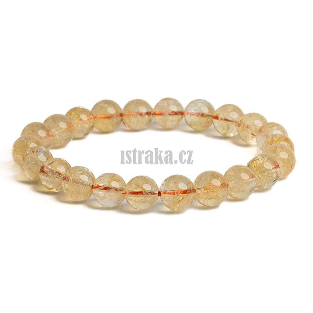 Náramek citrín 8mm Náramek citrín 8mm
