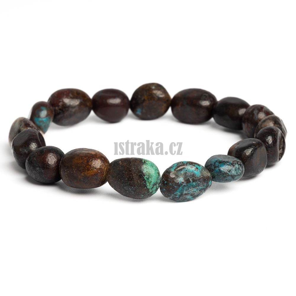 Náramek chryzokol nugety 10x12mm Náramek chryzokol nugety 10x12mm