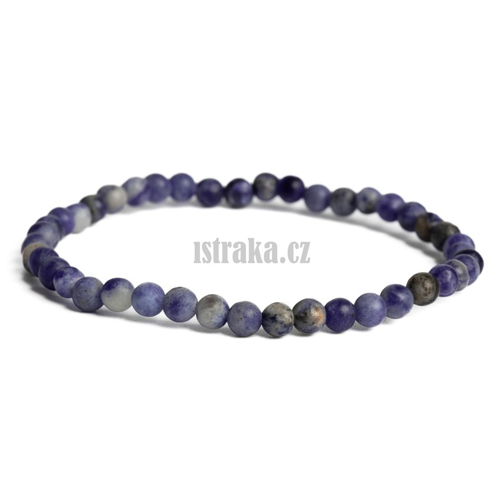 Náramek sodalit 4mm matný Náramek sodalit 4mm matný