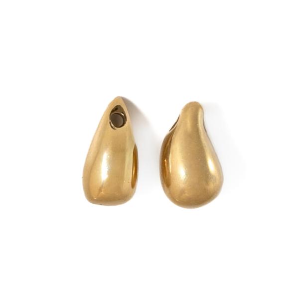 P��v�sek slza tu�n� 11x6mm zlat� nerez