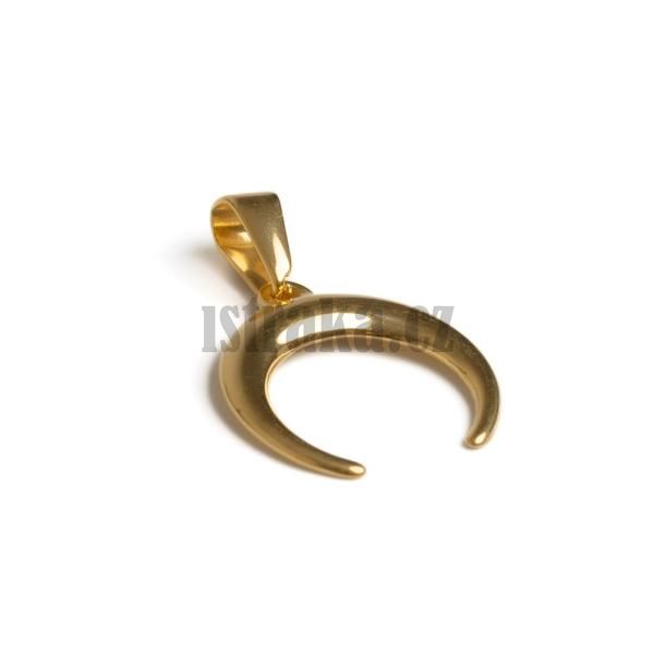 Pvsek plmsc se lupnou 19mm zlat nerez