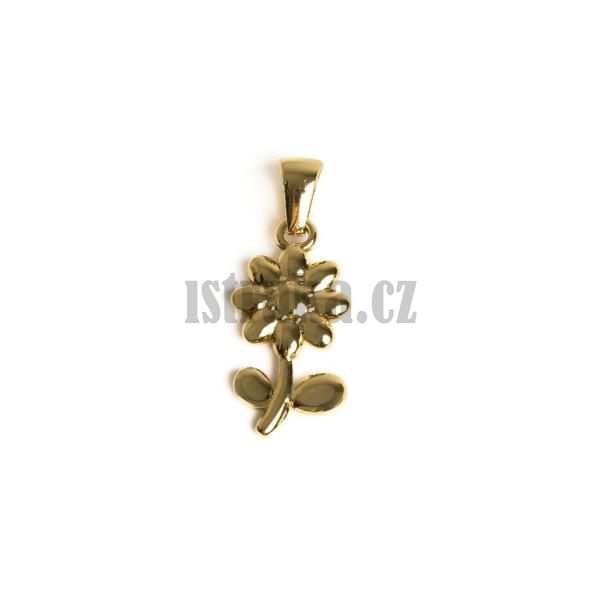 Pvsek kvt se lupnou 21x12mm zlat nerez