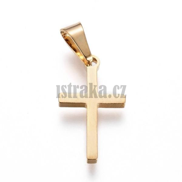 Pvsek k se lupnou 17x10mm zlat nerez