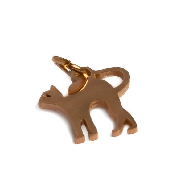 P��v�sek ko�ka 12x12mm r��ov� zlato nerez