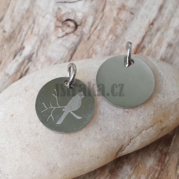 Pvsek placka s ptkem 12mm starostbrn nerez