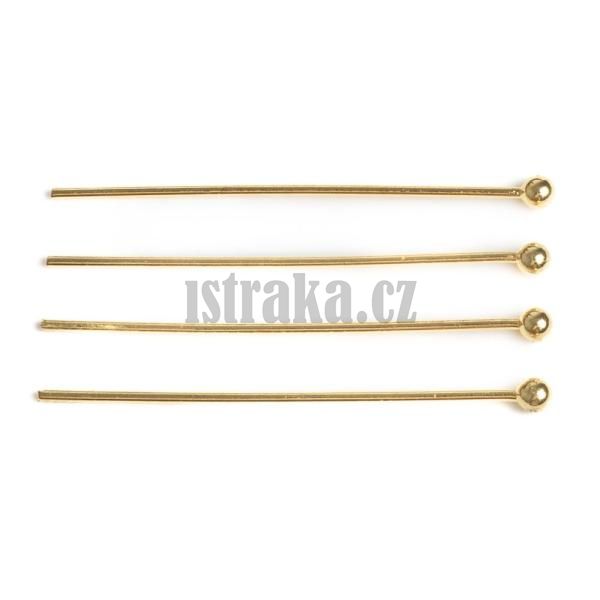 Nt ozdobn nerez 30mm zlat 4 ks