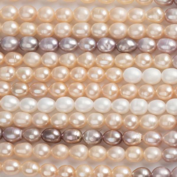 Perly ���n� kor�lky 5-6mm mix barev ���ra