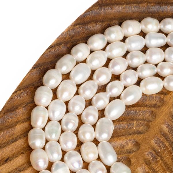 Perly ���n� kor�lky 6-7mm podlouhl� ���ra