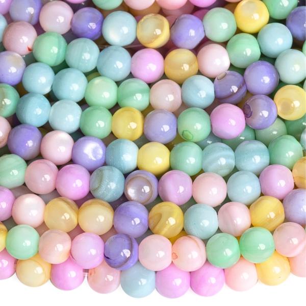 Perle� kor�lky 4mm mix barev ���ra