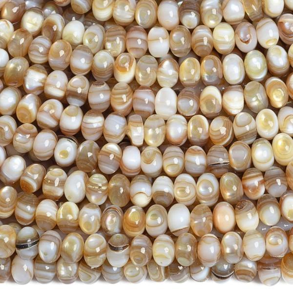 Perle� b�ov� kor�lky 5x3mm tu�n� rondelky ���ra