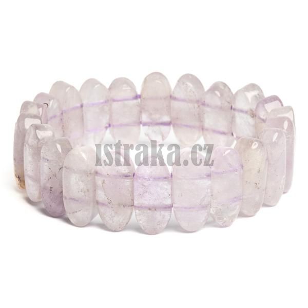 Nramek ploch ametyst svtl 9x20mm