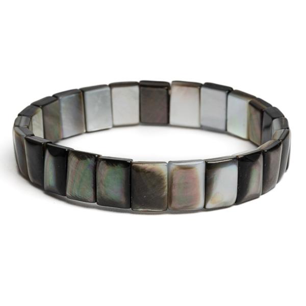 N�ramek ploch� perle� �ern� 8x13mm