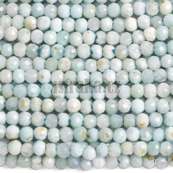 Larimar korlky 2mm brouen A kvalita ra