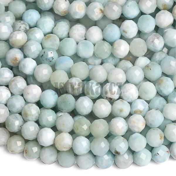 Larimar korlky 3mm brouen A kvalita plra
