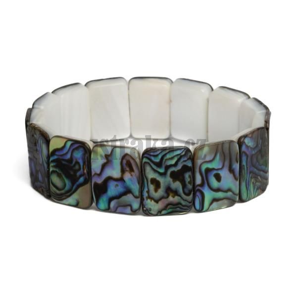 Nramek ploch perle abalone obdlnk 18x13mm