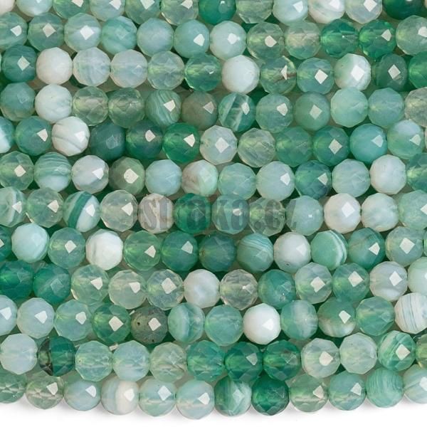 Acht krajkov zelen korlky 3mm brouen ra