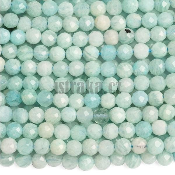 Amazonit korlky 3mm brouen ra