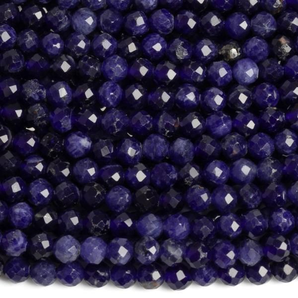 Sodalit korlky 3mm brouen A kvalita ra