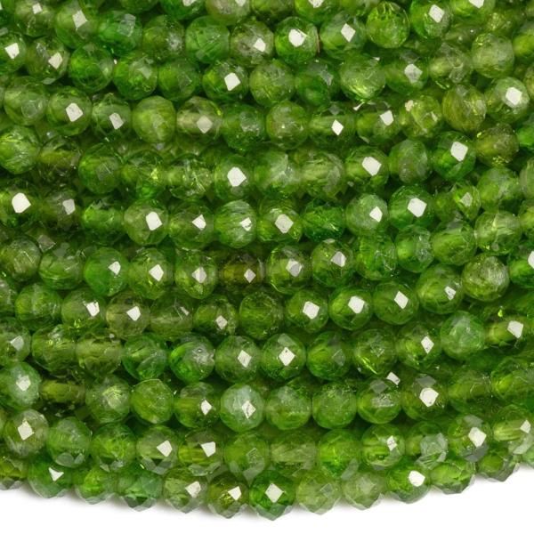 Diopsid korlky 2,5mm brouen A kvalita plra