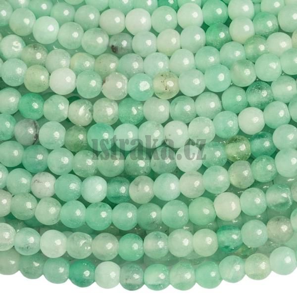 Smaragd korlky 2,5mm A kvalita plra