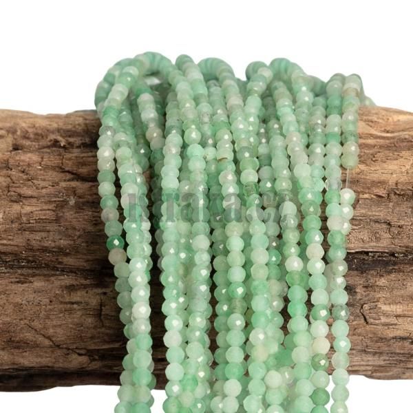 Smaragd korlky 2mm brouen A kvalita plra