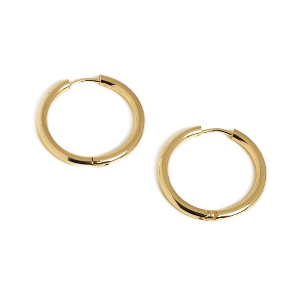 N�u�nicov� h��ek kruh 25mm nerez zlat� 2ks EJEW-T048-24E-G