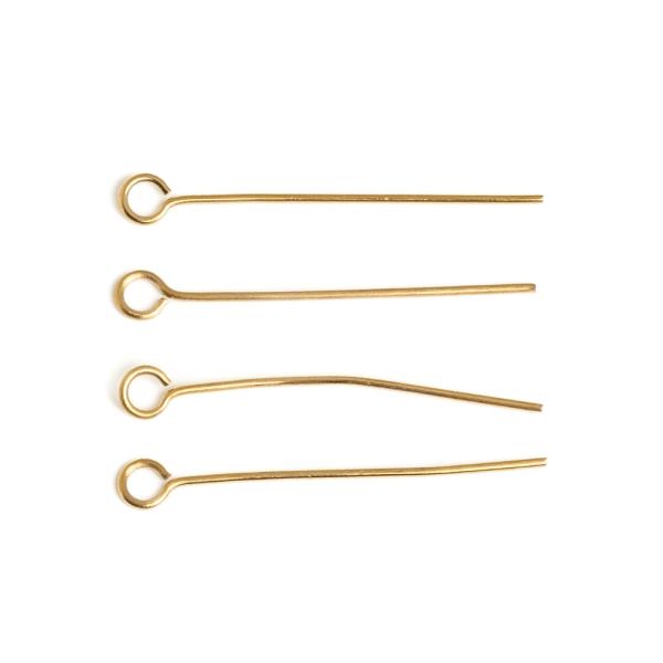 Ihla ketlovac� nerez 26mm zlat� 4 ks (ion plating)