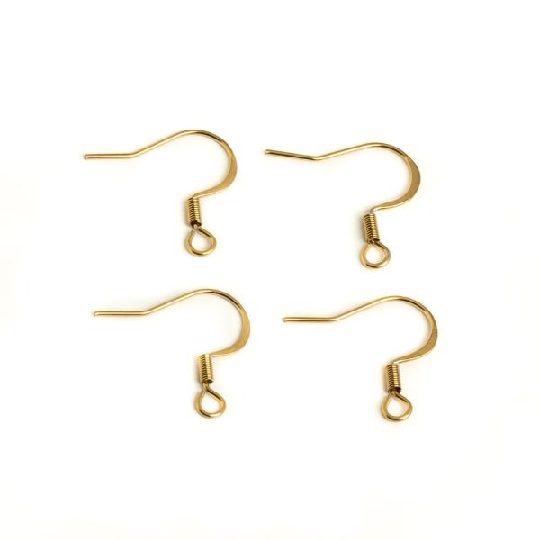 Afroh��ek nerez zlat� 4 ks (ion plating)