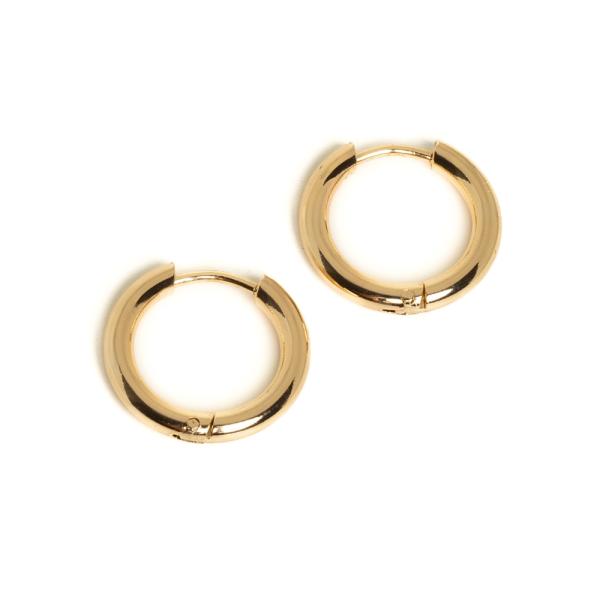 N�u�nicov� h��ek kruh 17mm nerez zlat� 2ks (ion plating)