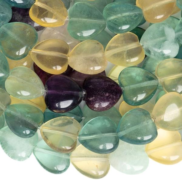 Fluorit kor�lky 12mm srd��ka p�l���ra