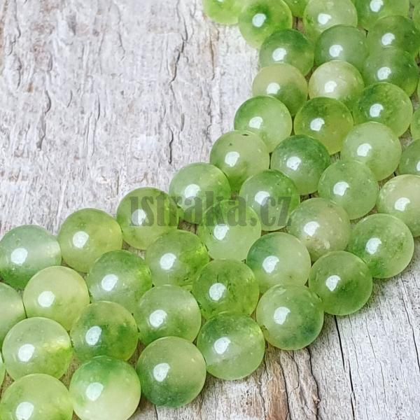 Jadeit korlky 8mm svtlezelen mix ra