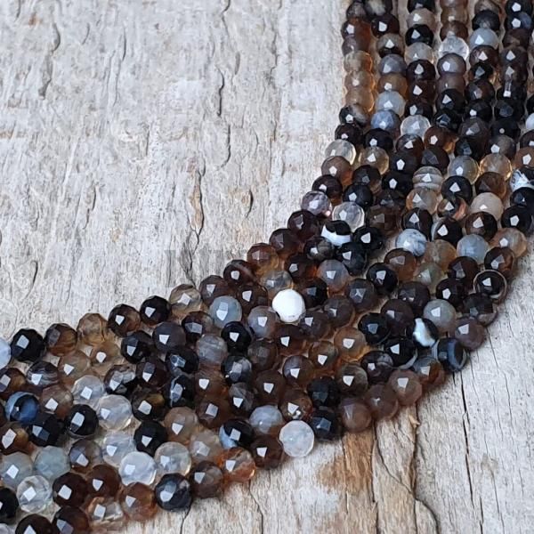 koralky-z-mineralu-achat-krajkovy-cierny-3mm-brusene-fazetovane-leskle-hnede-cierne-biel