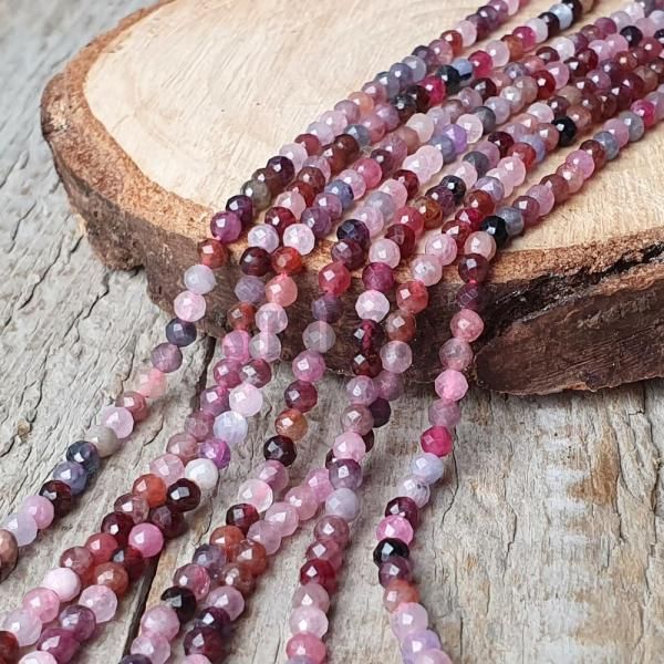 Spinel mix barev korlky 3mm brouen ra