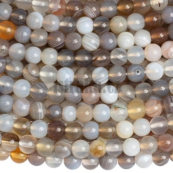 Acht Botswana korlky 4mm ra