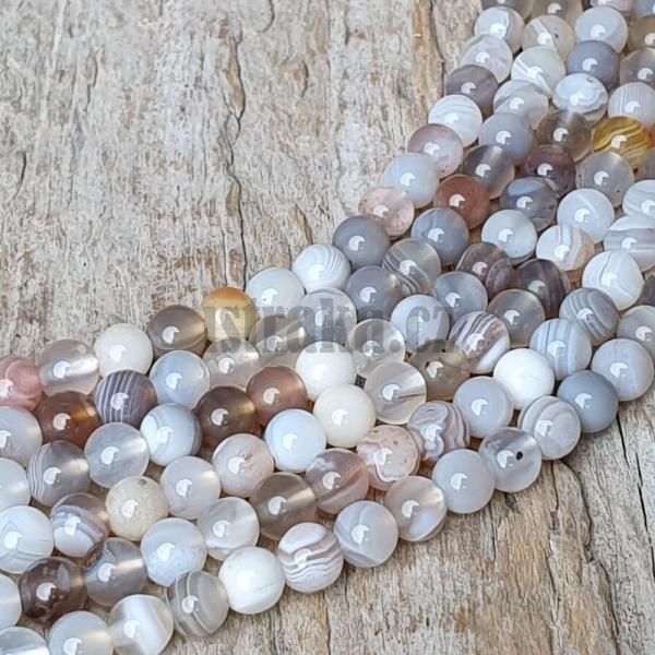 Acht Botswana korlky 4mm ra