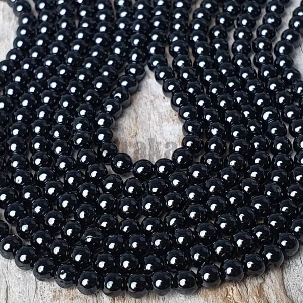 Spinel ern korlky 3mm ra