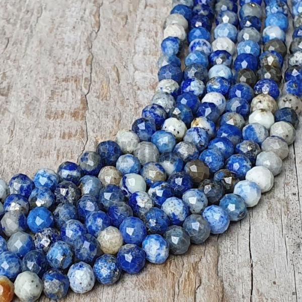 Lapis lazuli mix barev korlky 4mm brouen ra