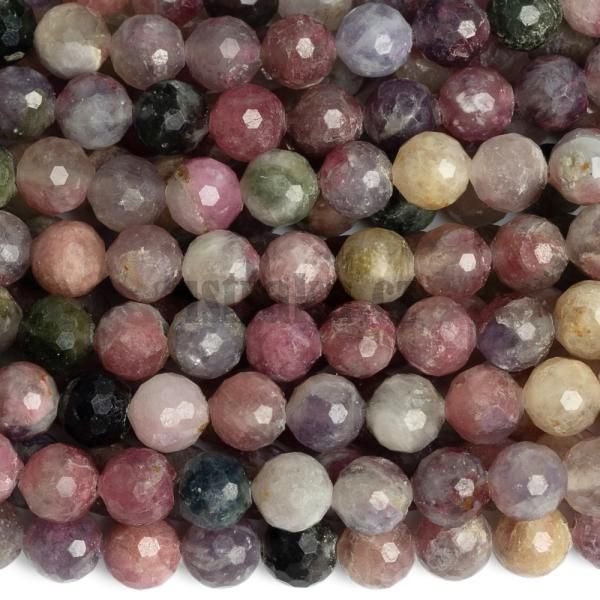 Turmal�n kor�lky 6mm mix barev brou�en� p�l���ra