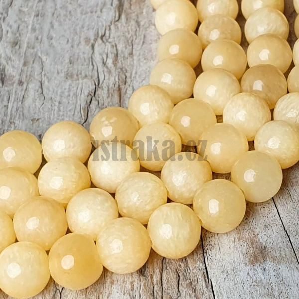 Jadeit lut korlky 8mm A kvalita plra
