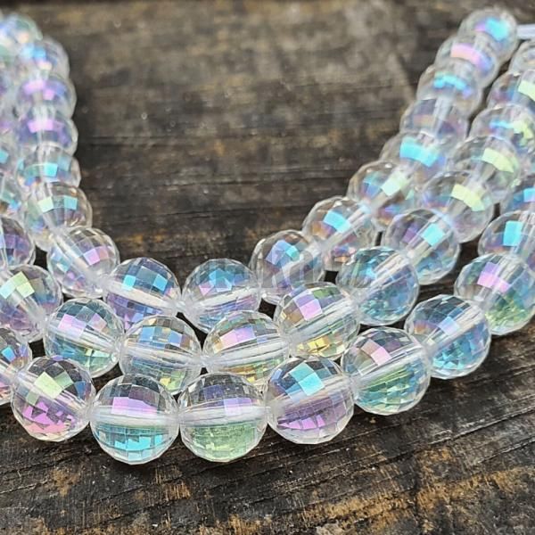 Kil aqua aura korlky 8mm crystal AB brouen plra