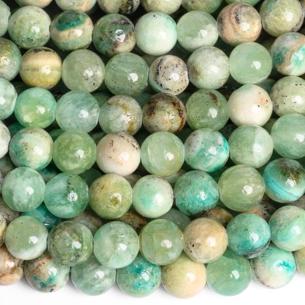 Jadeit zelen� mix kor�lky 8mm ���ra