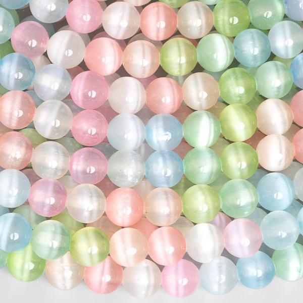 Selenit kor�lky 6mm pastelov� mix barev p�l���ra