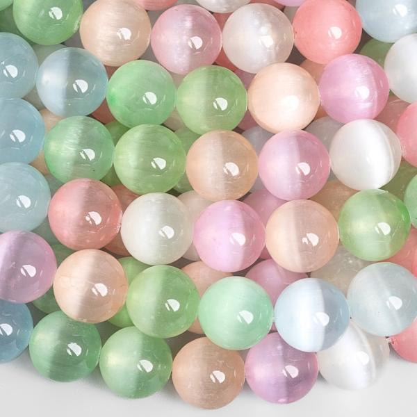 Selenit kor�lky 10mm pastelov� mix barev p�l���ra