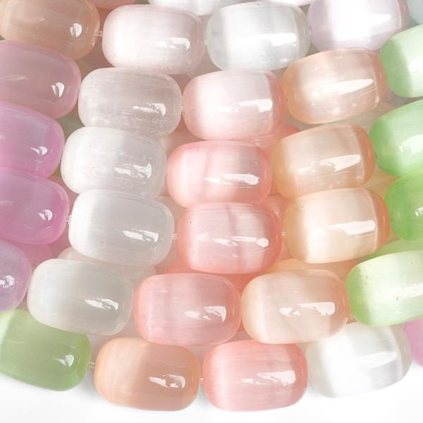 Selenit kor�lky 8x12mm soudky pastelov� mix barev p�l���ra