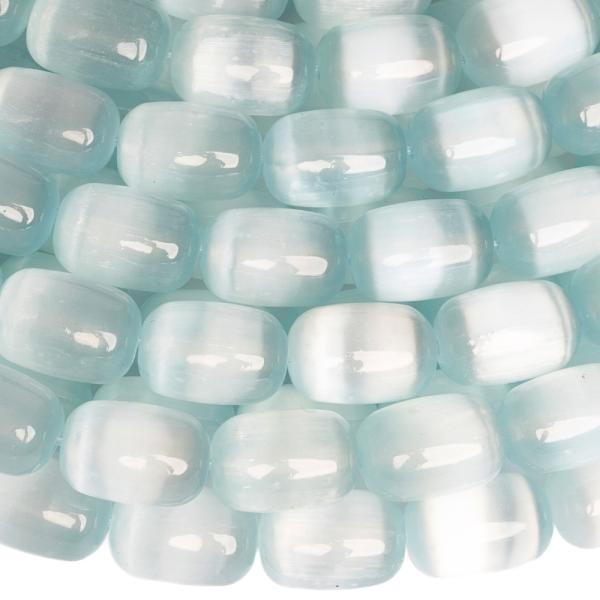 Selenit kor�lky 8x12mm soudky sv�tlemodr� p�l���ra