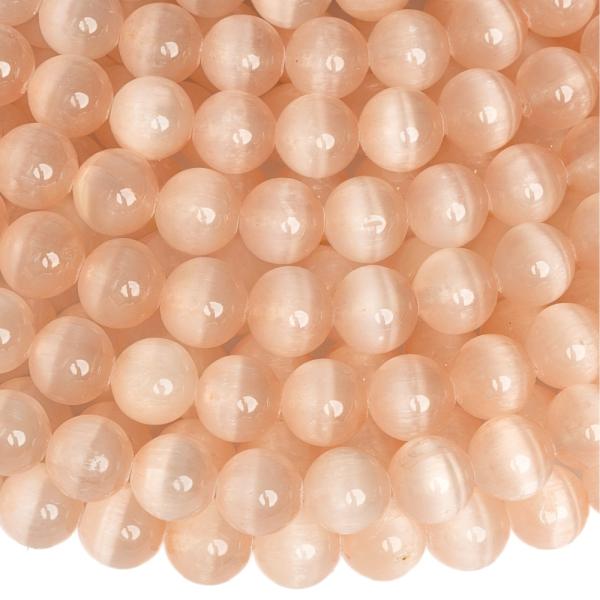 Selenit kor�lky 8mm lososov� p�l���ra