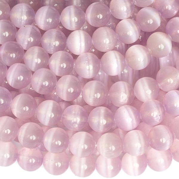 Selenit kor�lky 8mm lavender p�l���ra